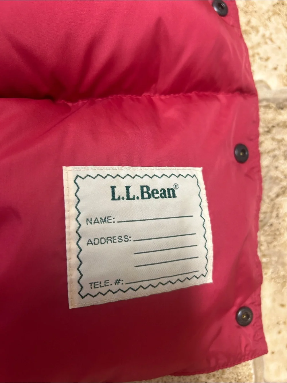 L.L. Bean Vintage Goose Down  Puffer Vest